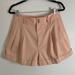 Madewell Pleated Shorts in Pink - Size 8
